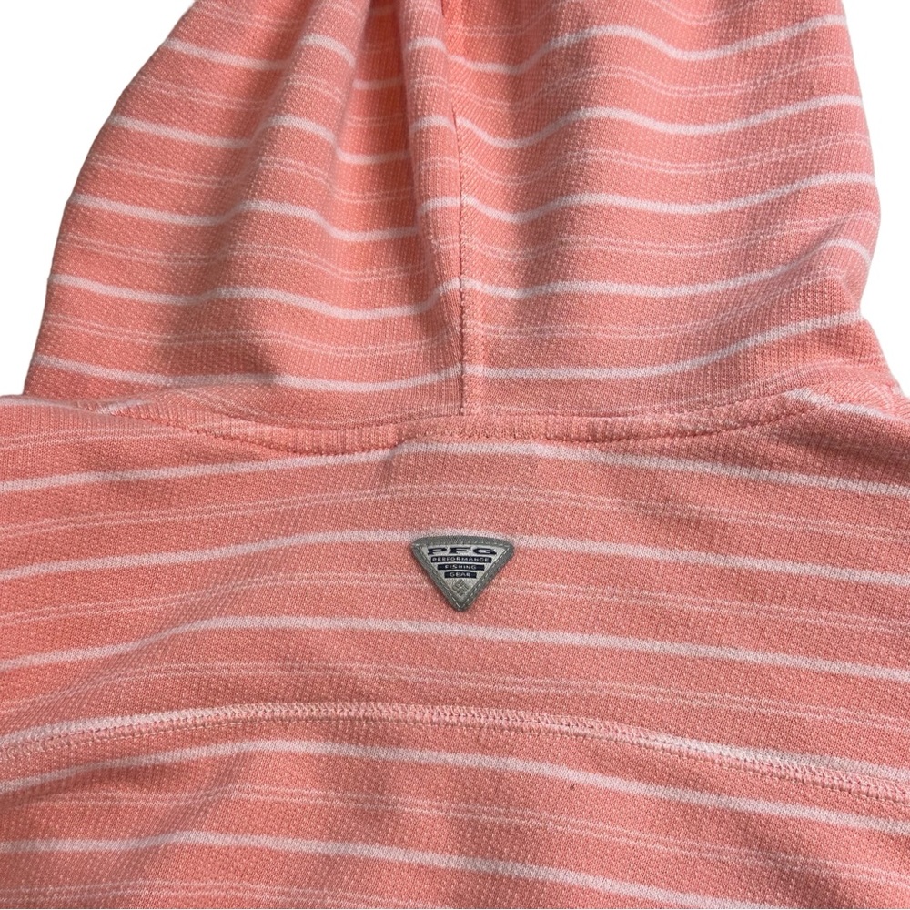 Columbia Pfg Stripe Pullover Drawstring Hoodie Pi… - image 6